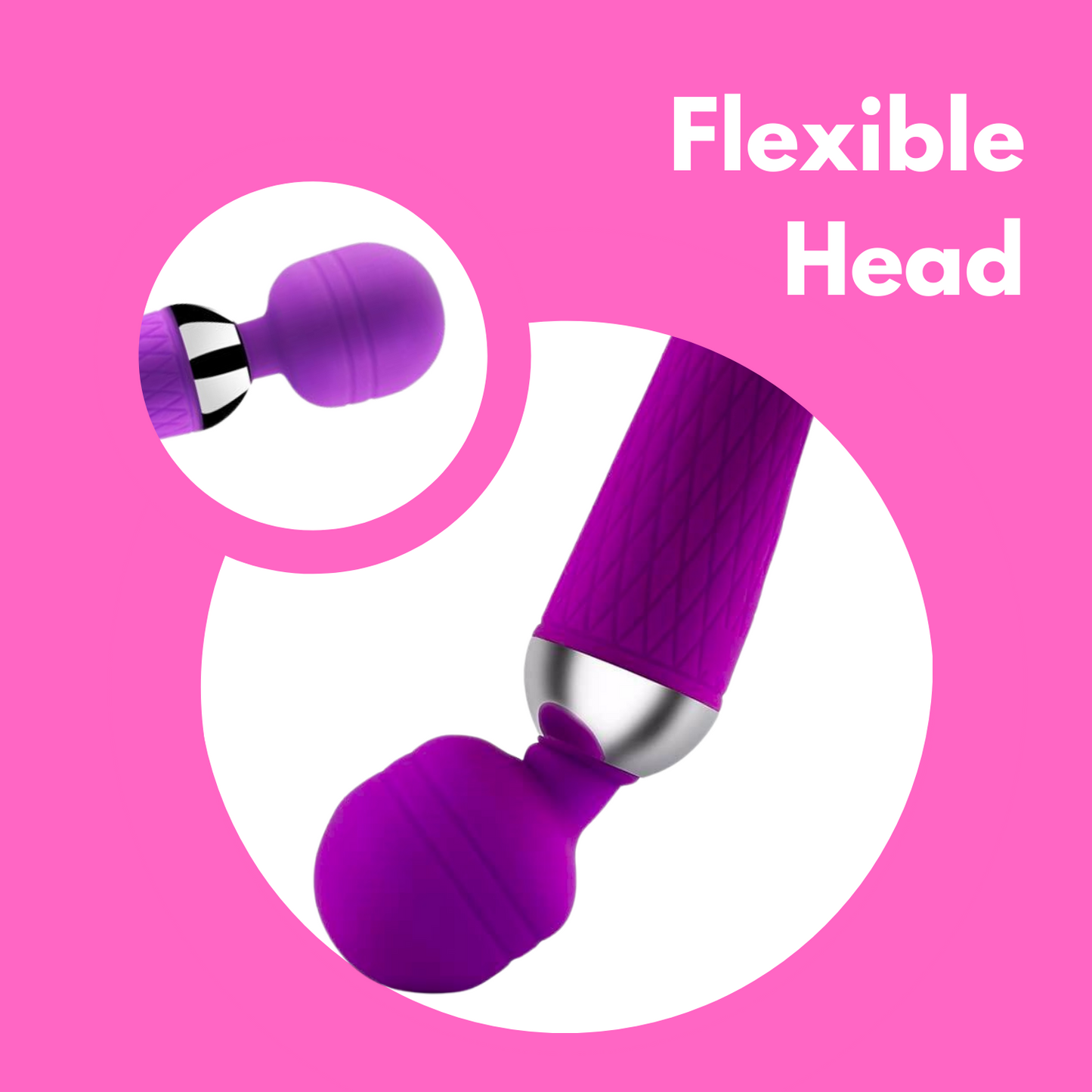 Powerful Rechargeable Wand Vibrator - Sexy Bee UK