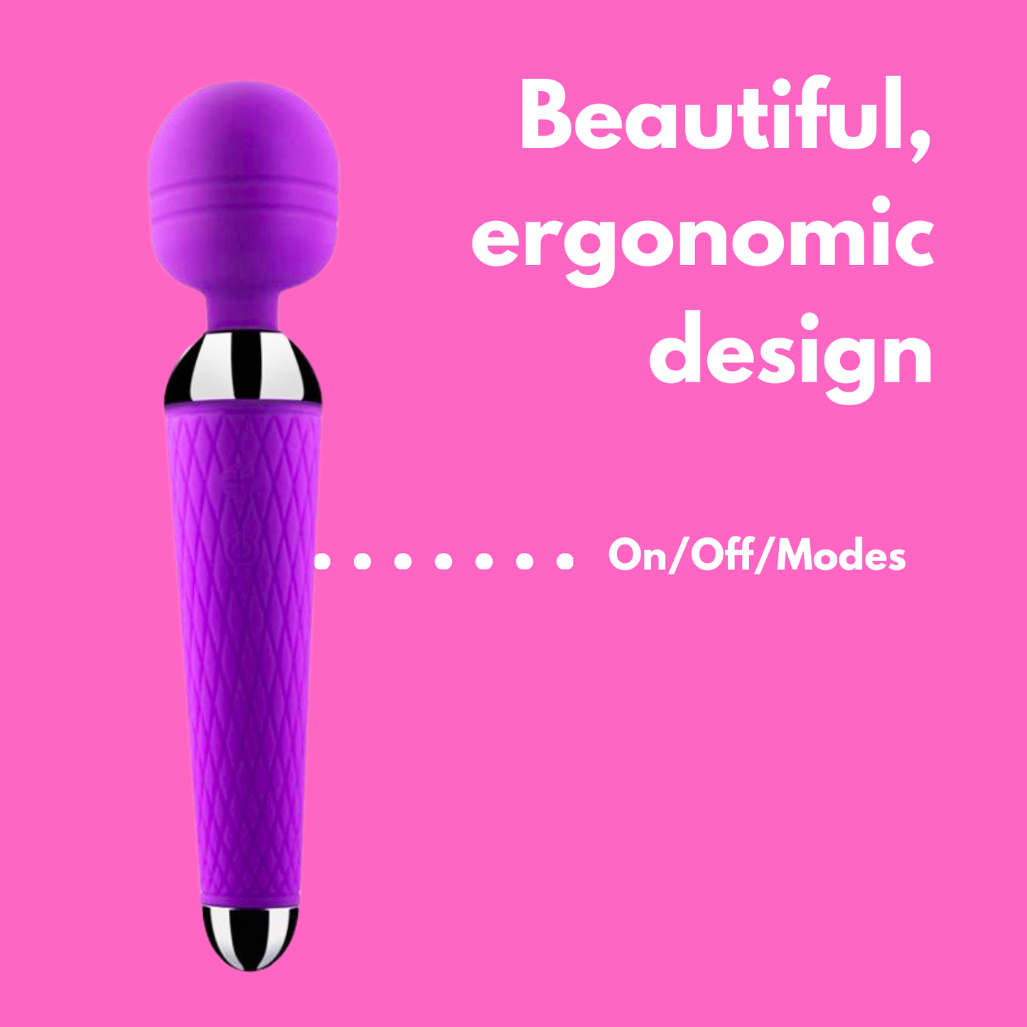 Powerful Rechargeable Wand Vibrator - Sexy Bee UK
