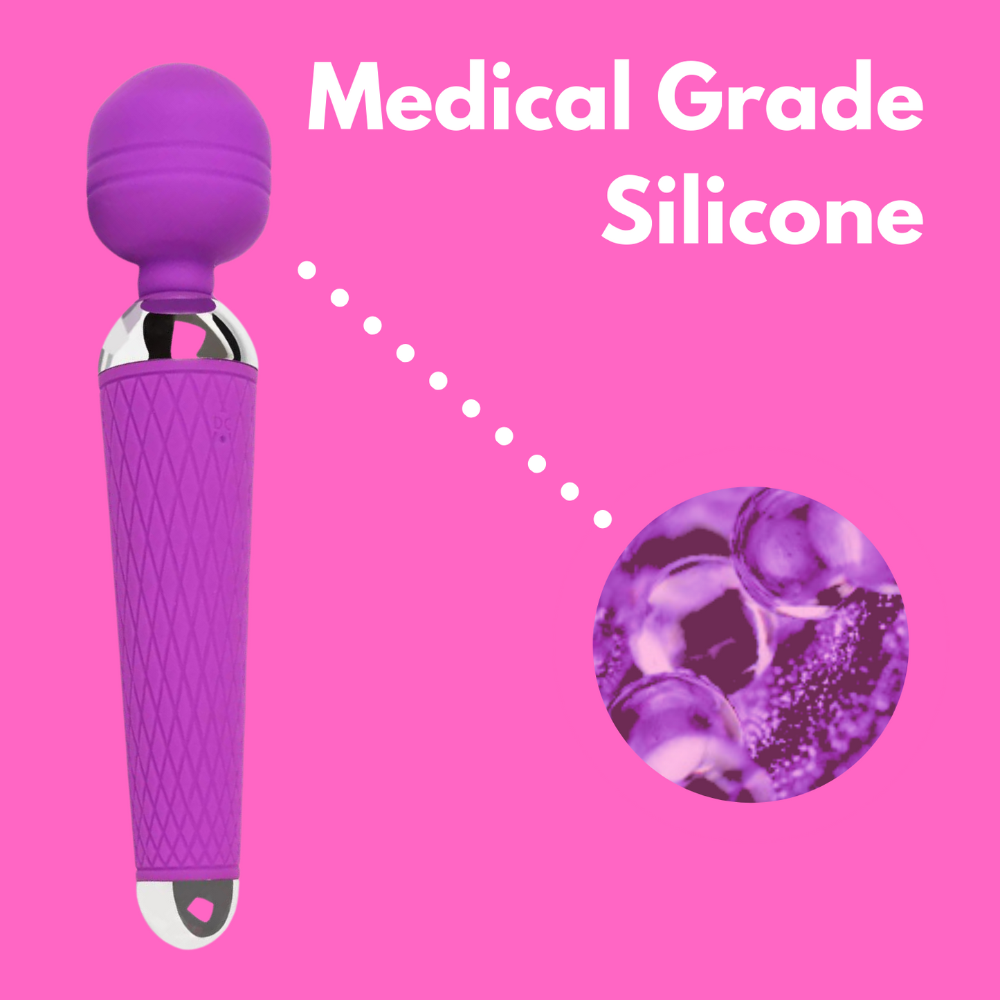 Powerful Rechargeable Wand Vibrator - Sexy Bee UK