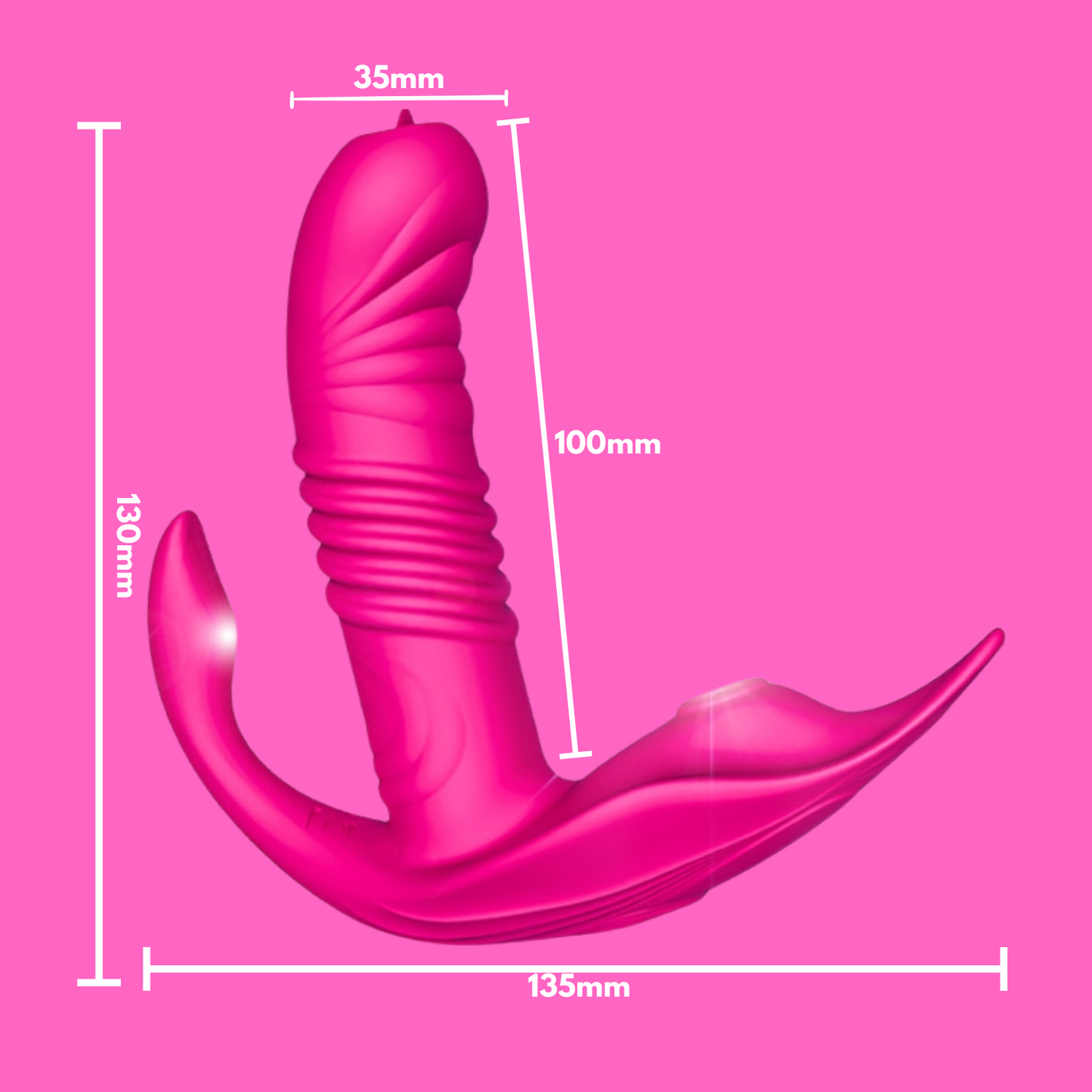 Wearable Triple Vibrator - G-Spot, Anal and Clitoral - Sexy Bee UK