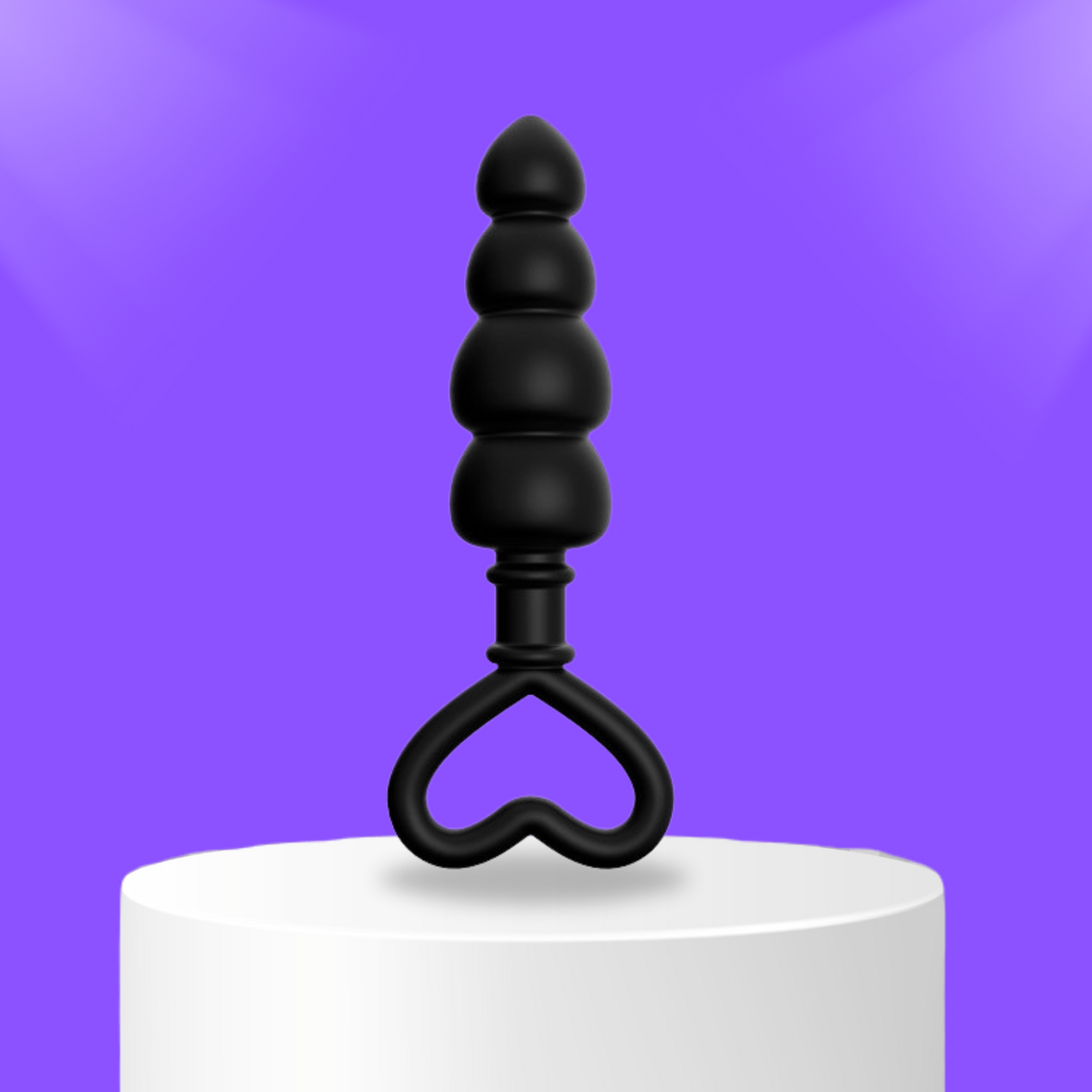 Silicone Heart Anal Beads - Sexy Bee UK