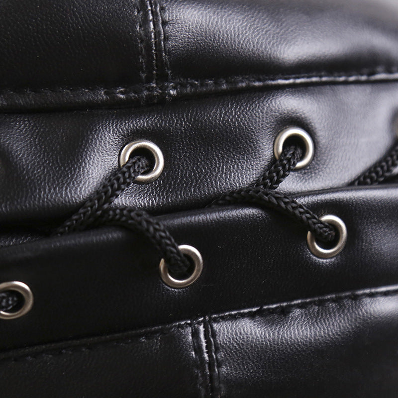 Three Zip Fetish Gimp Mask with Eye and Mouth Holes - Sexy Bee UK