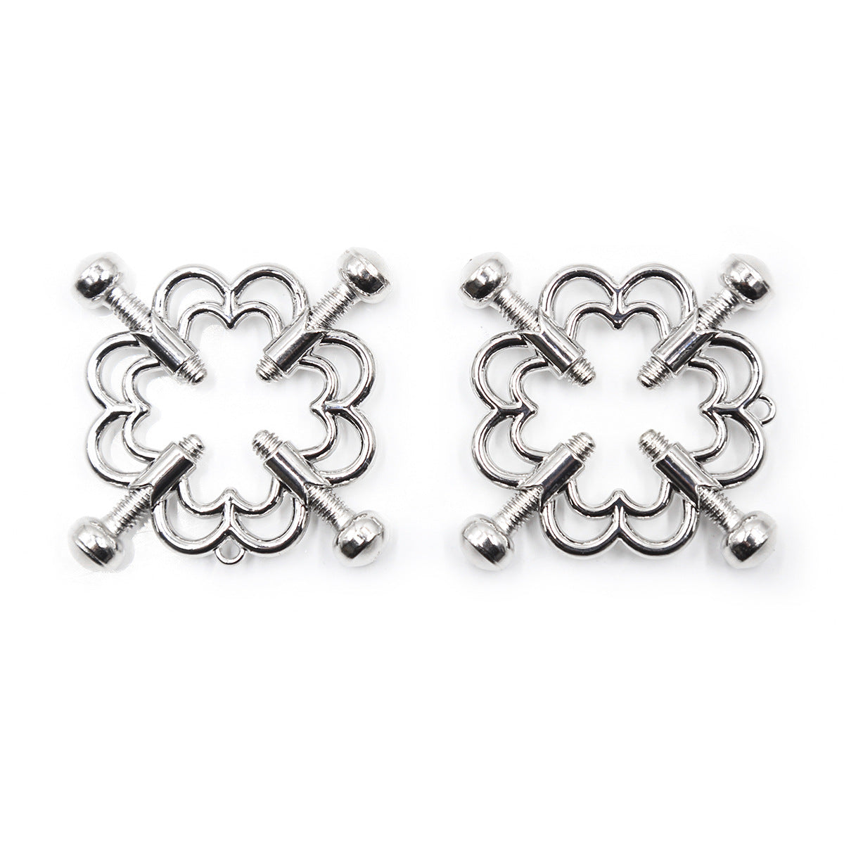 Flower Shaped Screw Tightening Vice Nipple Clamps - Sexy Bee UK