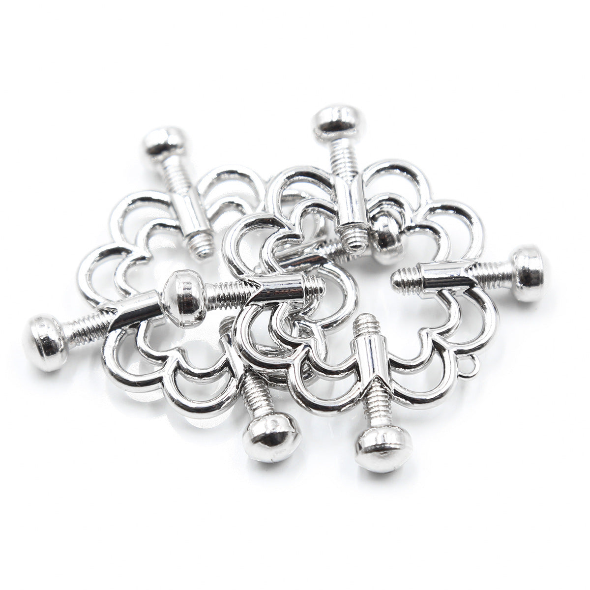 Flower Shaped Screw Tightening Vice Nipple Clamps - Sexy Bee UK