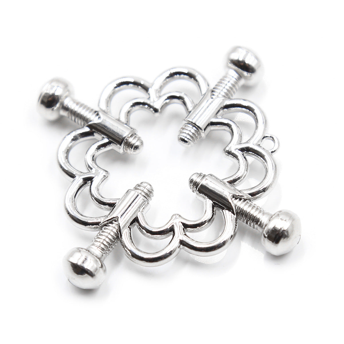 Flower Shaped Screw Tightening Vice Nipple Clamps - Sexy Bee UK