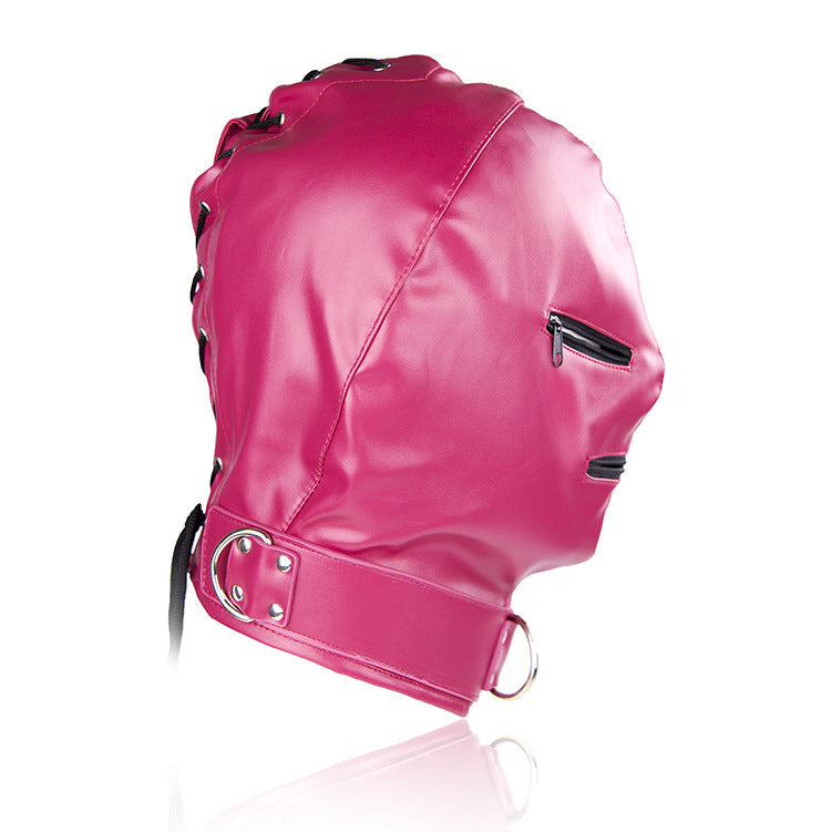 Three Zip Fetish Gimp Mask with Eye and Mouth Holes - Sexy Bee UK