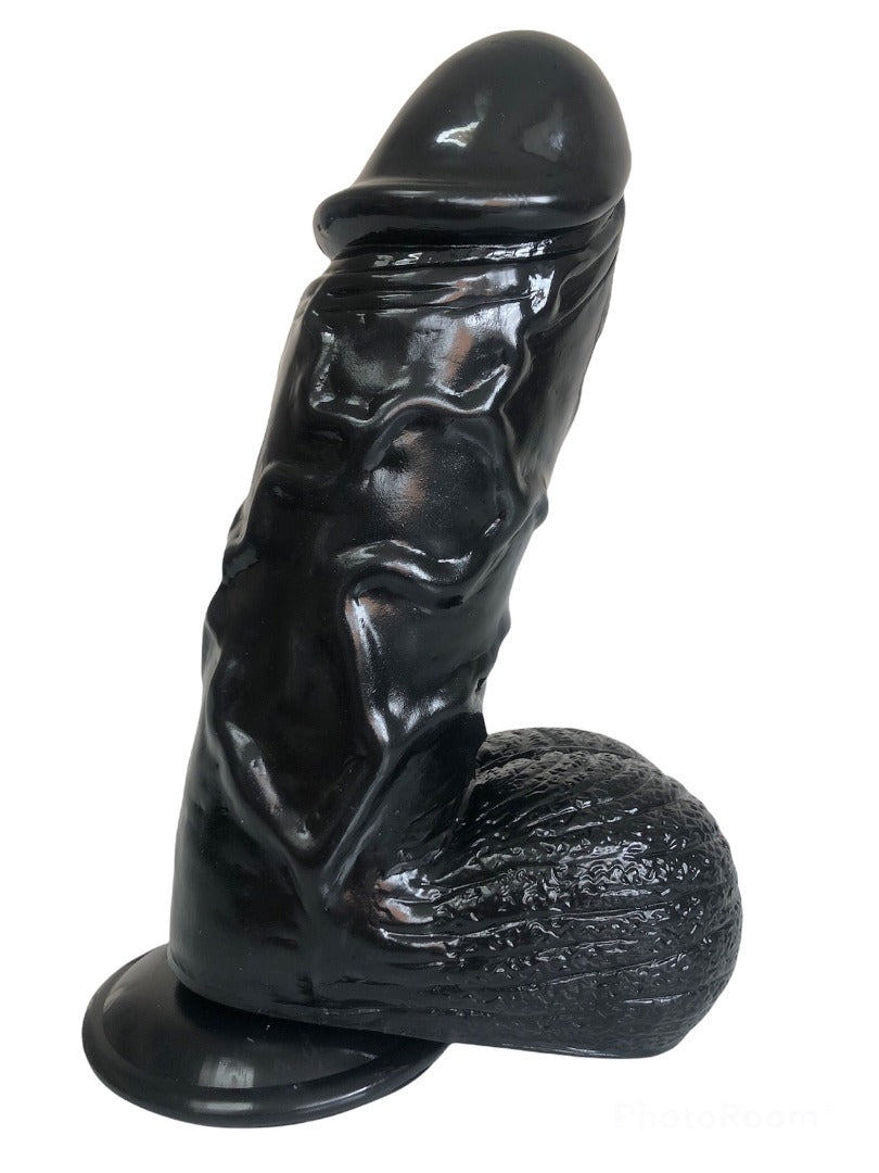 Bruno - Monster, Black Silicone Dildo with Strong Suction Base - Sexy Bee UK