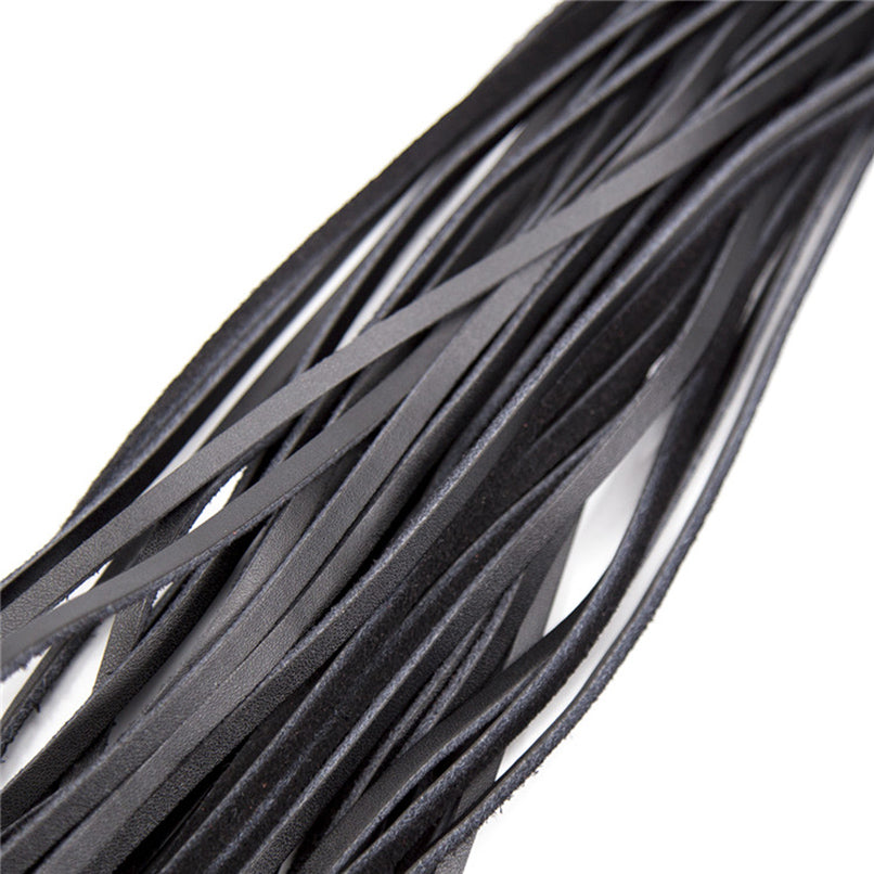 Black Faux Leather Submission Flogger - Sexy Bee UK