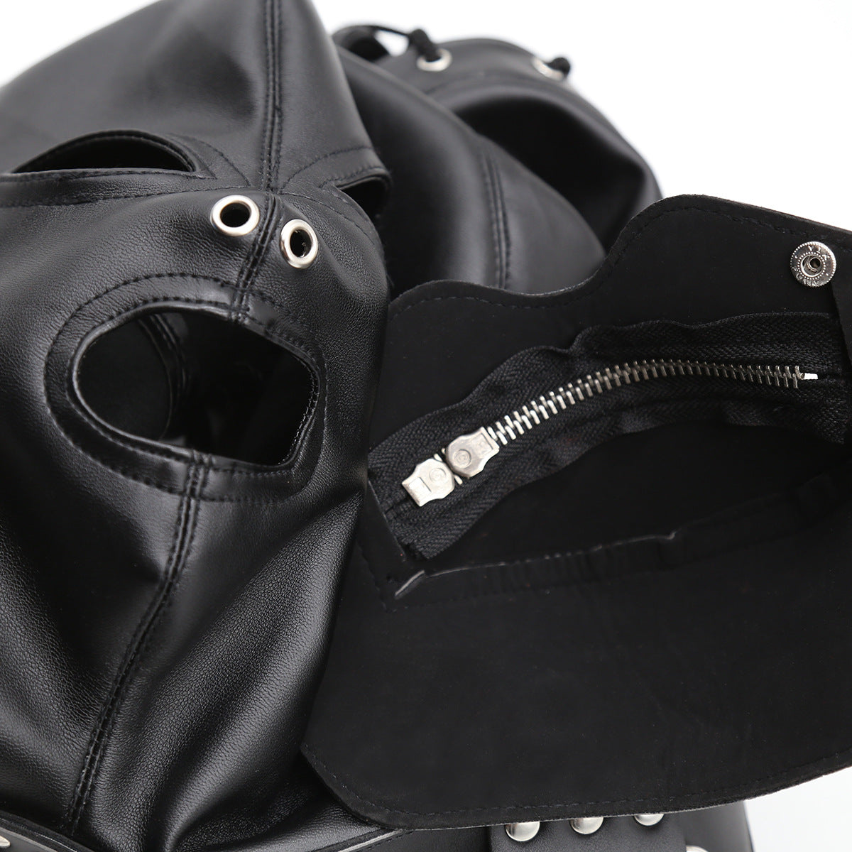 Fetish Zip Gimp Mask Black - Sexy Bee UK