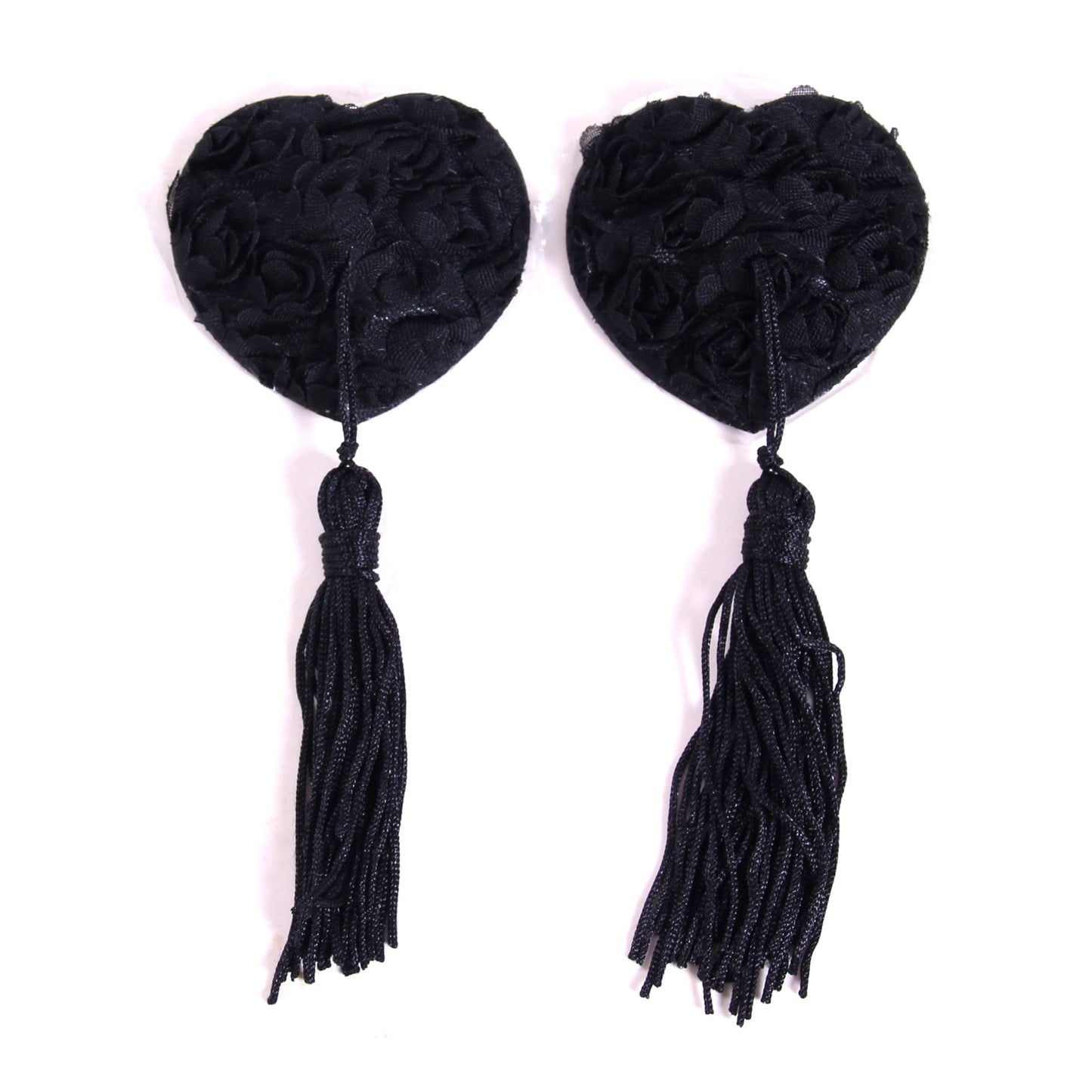 Heart Shaped Nipple Covers with Tassels - Sexy Bee UK