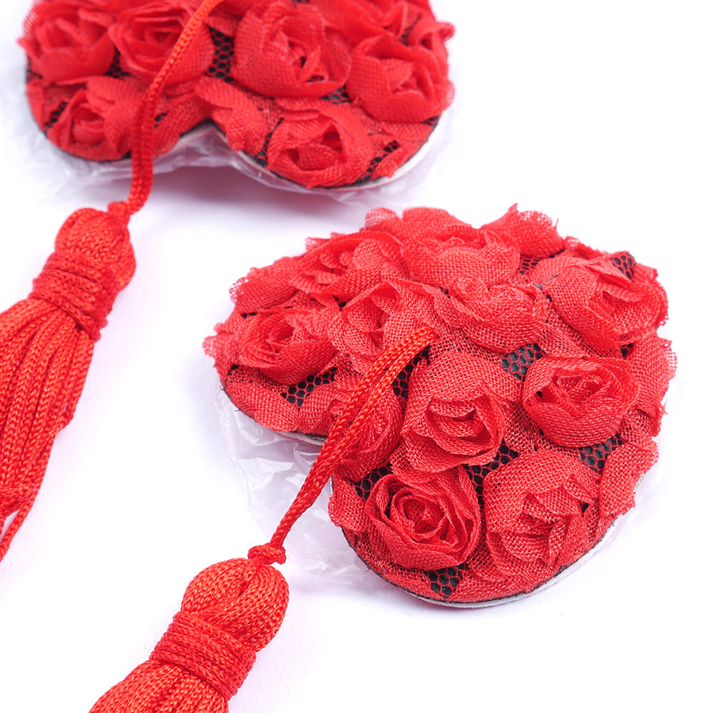 Heart Shaped Nipple Covers with Tassels - Sexy Bee UK