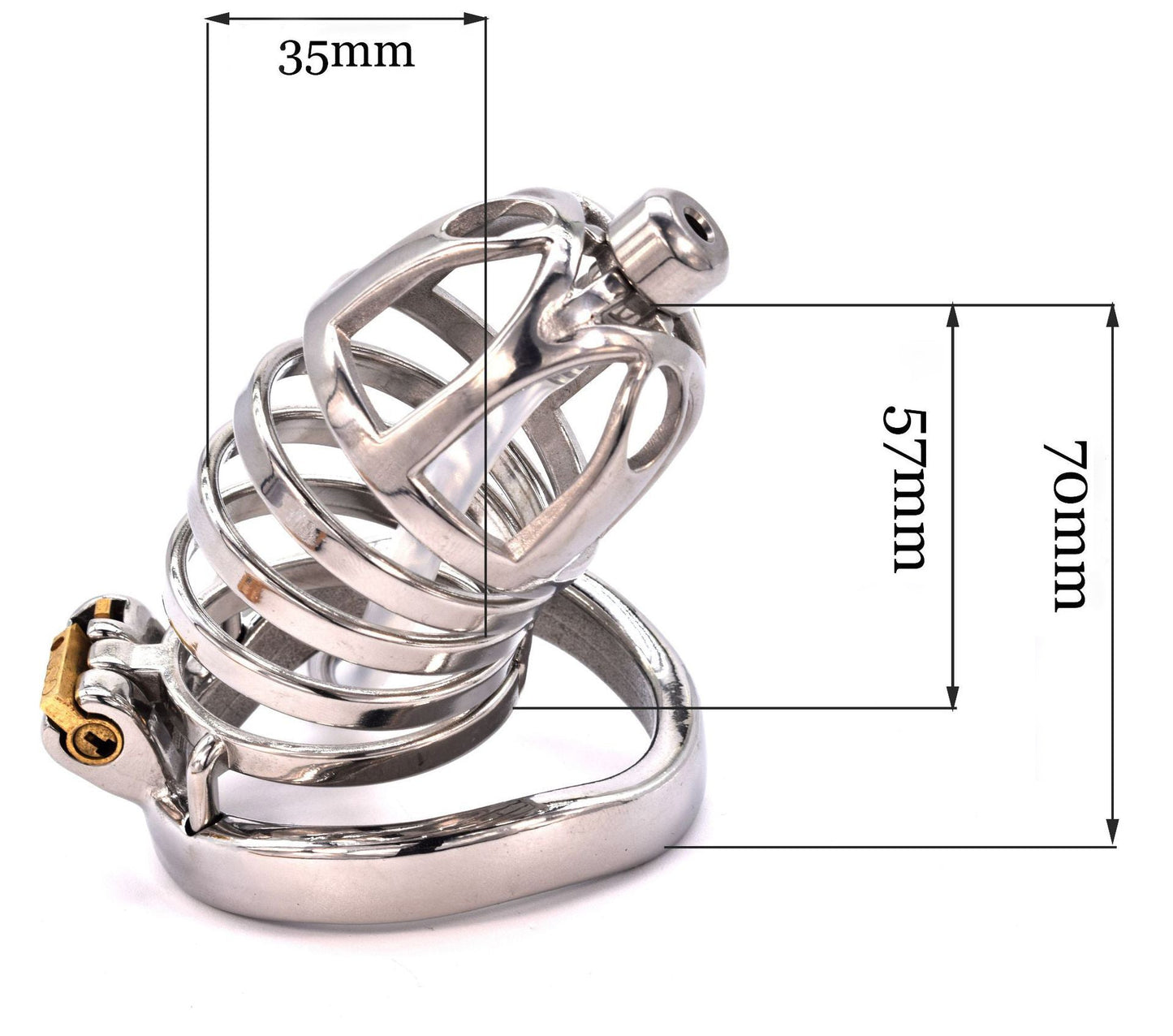 Chastity Cage with Silicone Urethral Sound - Sexy Bee UK