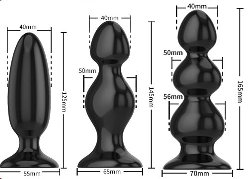 Tapered Silicone Butt Plug Set (3-Piece) - Sexy Bee UK