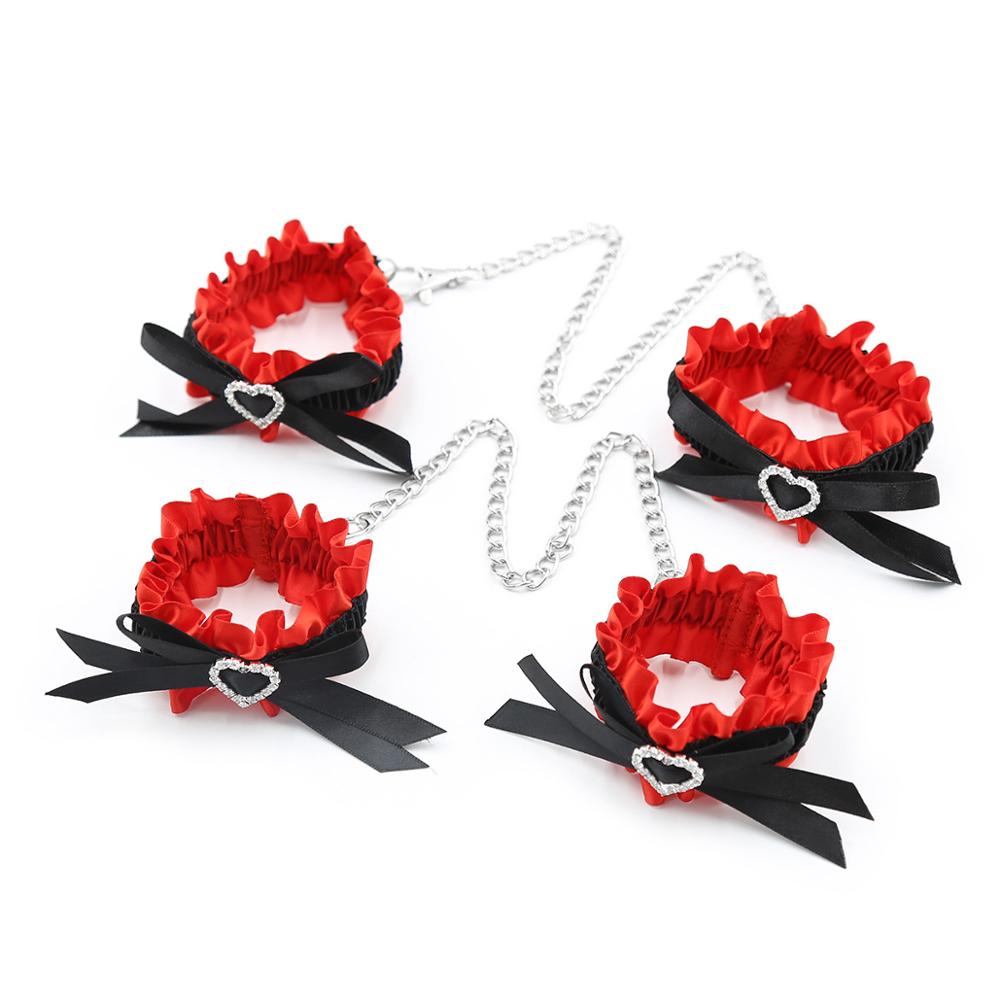 Garter Style Hand and Ankle Cuffs - Sexy Bee UK