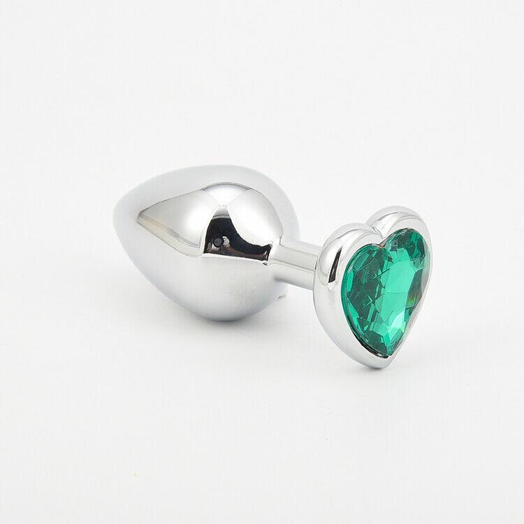 Heart Shaped Jewelled Butt Plugs (3 Piece) - Sexy Bee UK