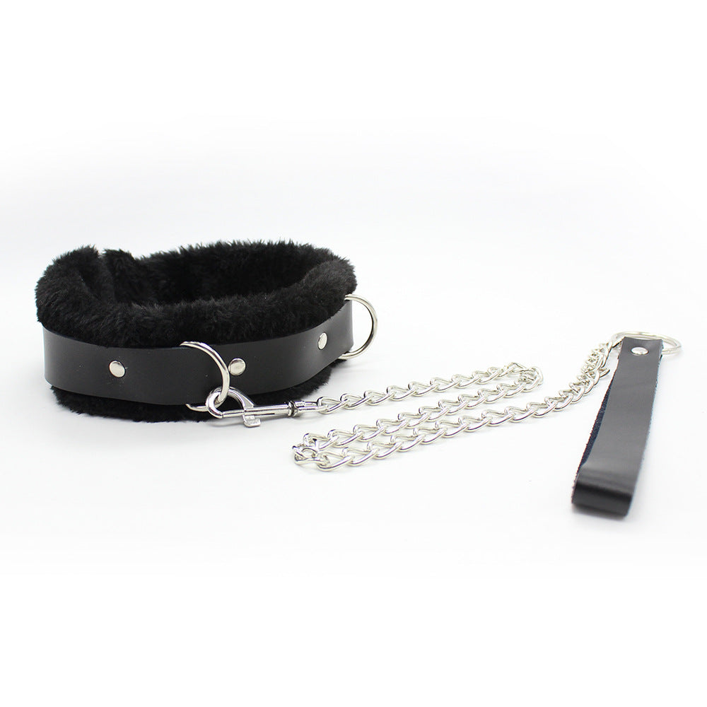 Cruella Devil Inspired Fluffy Collar and Lead - Sexy Bee UK