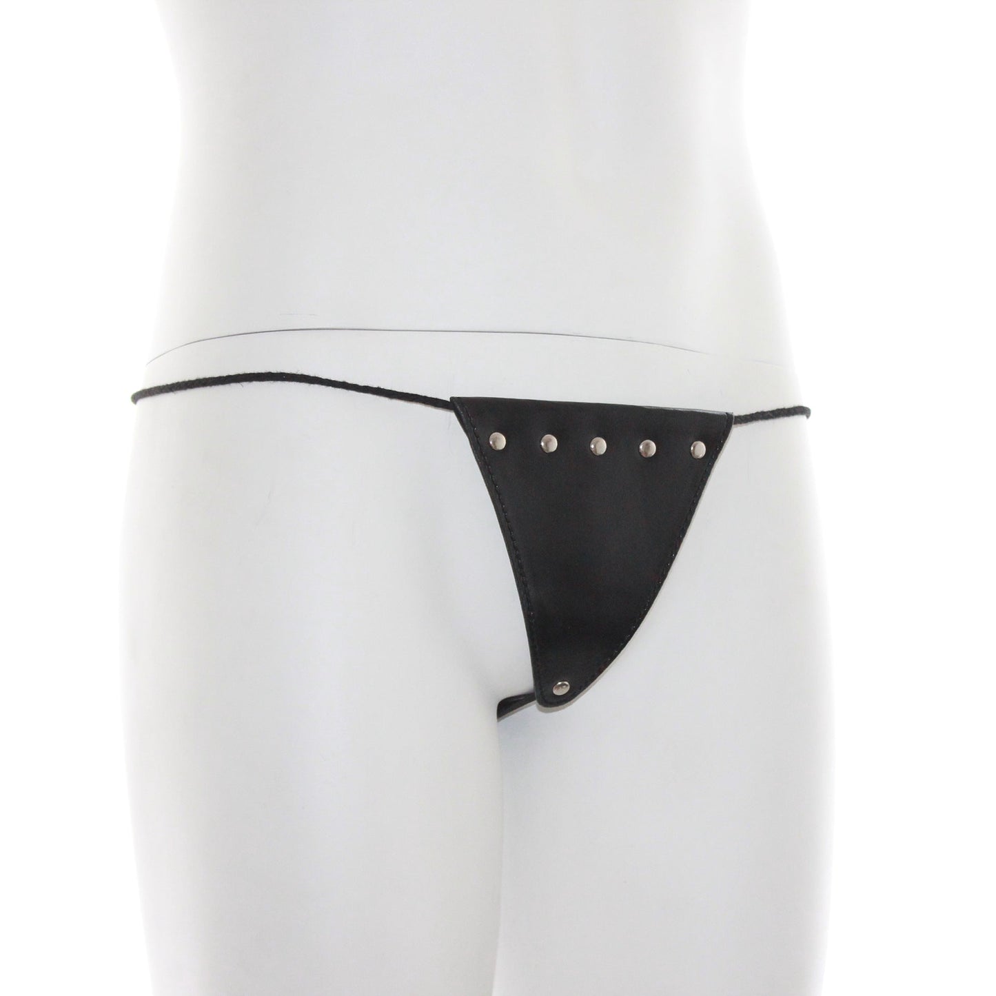 Leather Strap Knickers with Rivet Detail - Sexy Bee UK