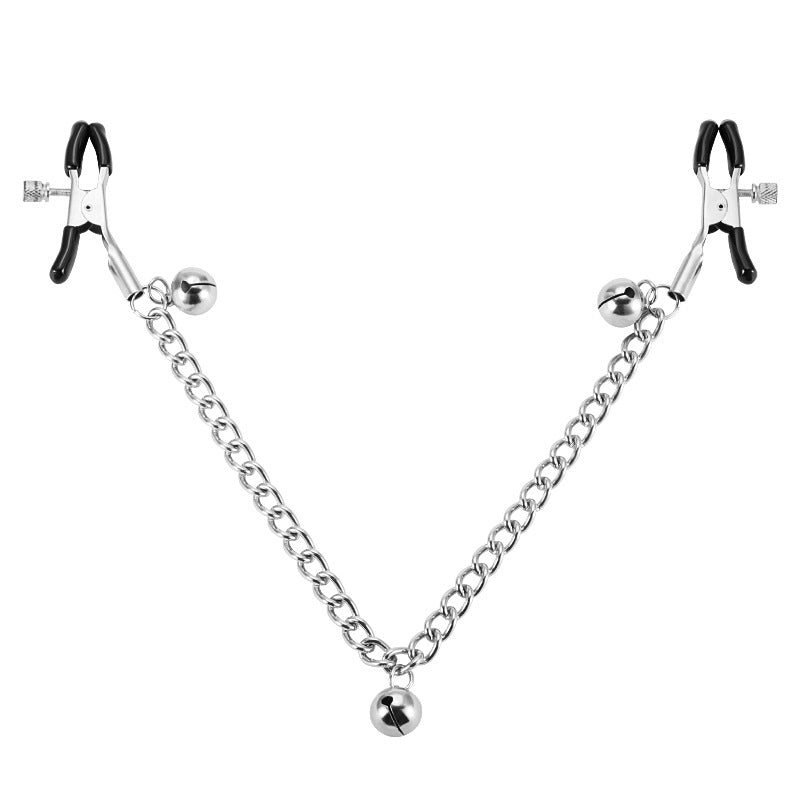 'Jingle Bells' Nipple Clamps and Chain Connector - Sexy Bee UK