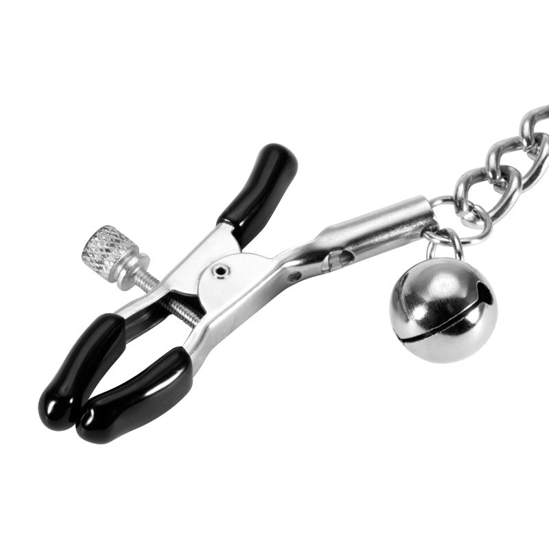 'Jingle Bells' Nipple Clamps and Chain Connector - Sexy Bee UK