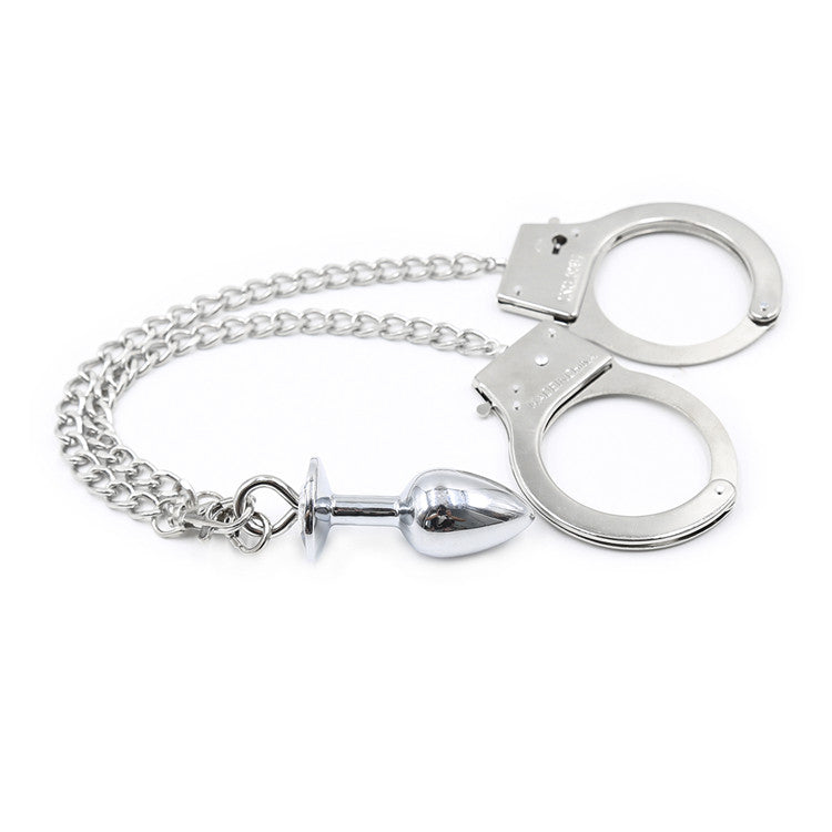 Jewelled Butt Plug and Hand Cuffs - Sexy Bee UK