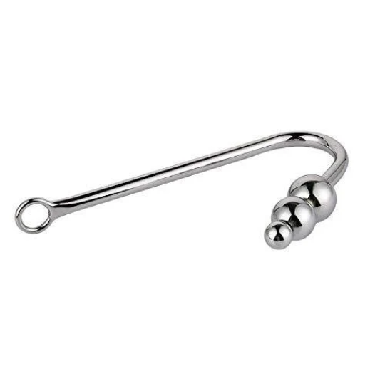 Metal Anal Hook and Bondage Rope - Sexy Bee UK