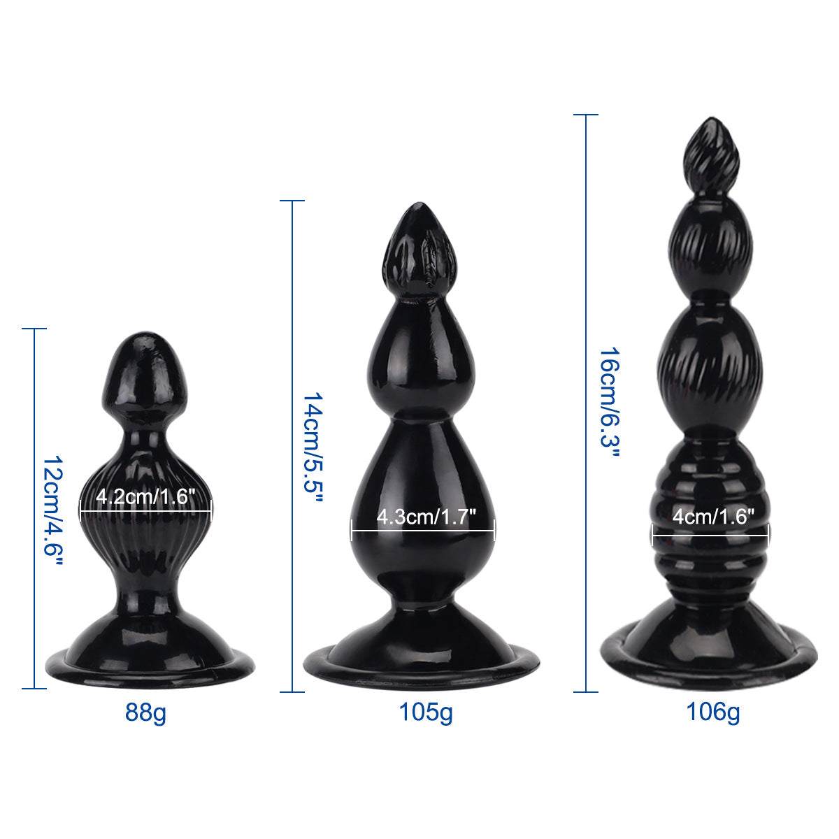 Booty Hunter Silicone Beaded Butt Plugs - Sexy Bee UK