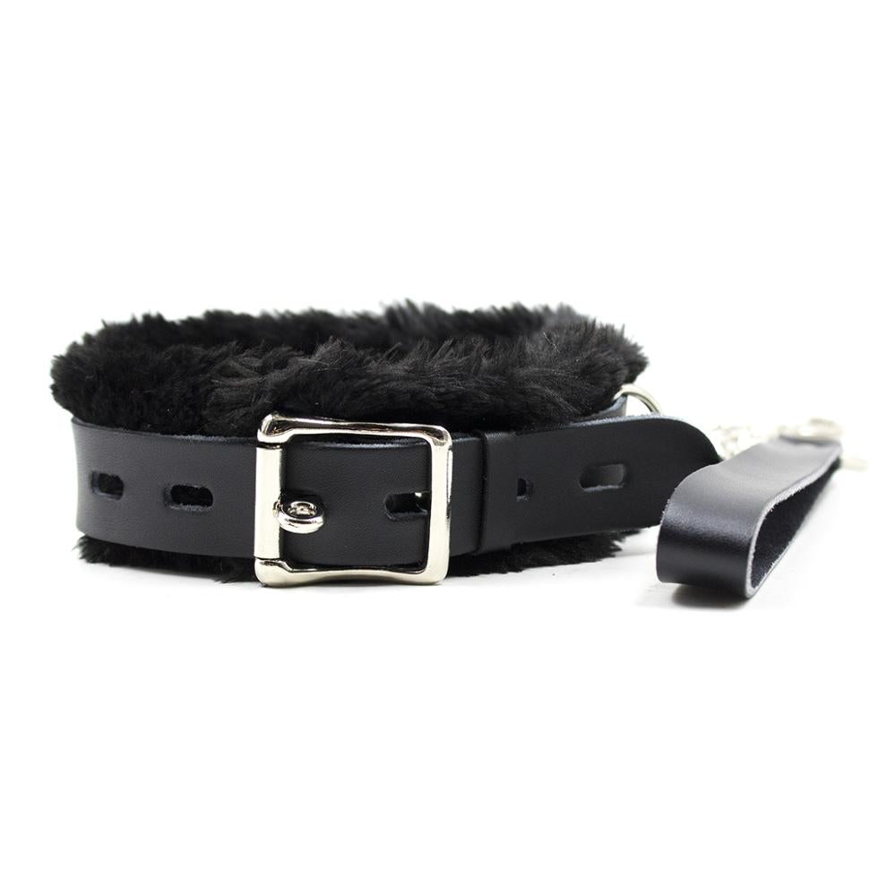 Cruella Devil Inspired Fluffy Collar and Lead - Sexy Bee UK