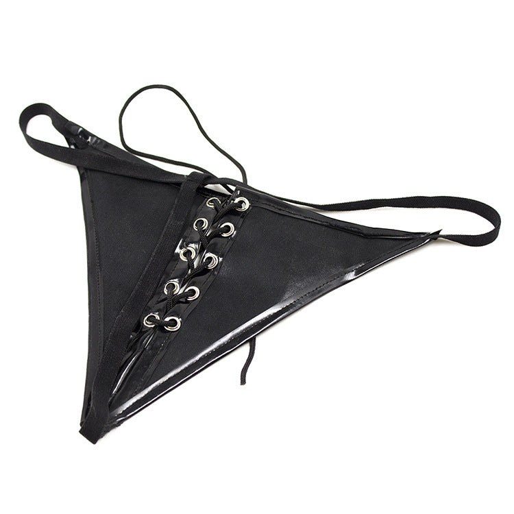 Lace Up PVC Pants - Sexy Bee UK