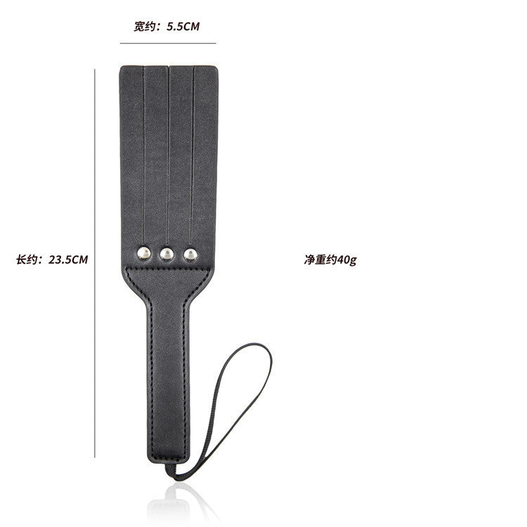 Faux Leather Double Smack Fronded Spanking Paddle - Sexy Bee UK