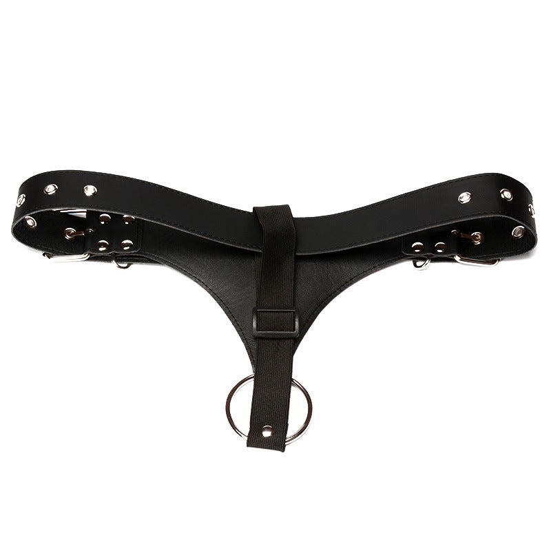 Leather Cock Ring Harness - Sexy Bee UK