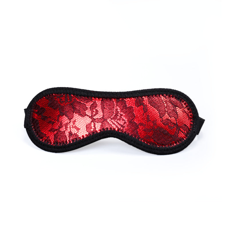 Seductive Black and Red Lace Eye Mask - Sexy Bee UK