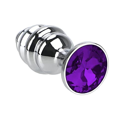 Textured Stainless Steel Butt Plugs