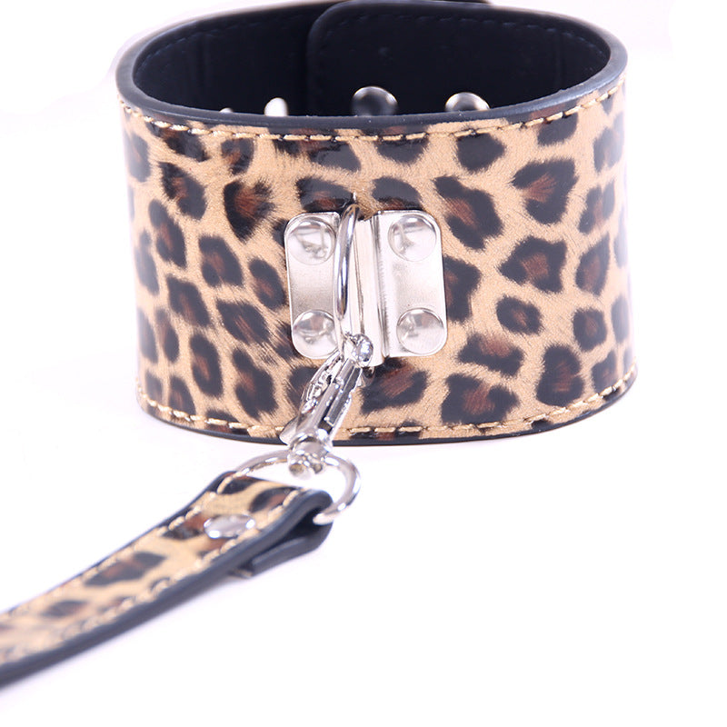Leopard Print Hogtie and Handuff Set - Sexy Bee UK