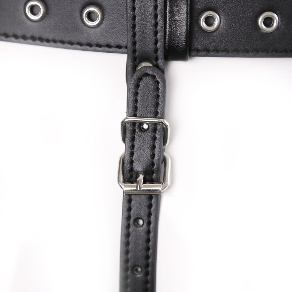 Leather Harness Vibrating Wand Holder - Sexy Bee UK