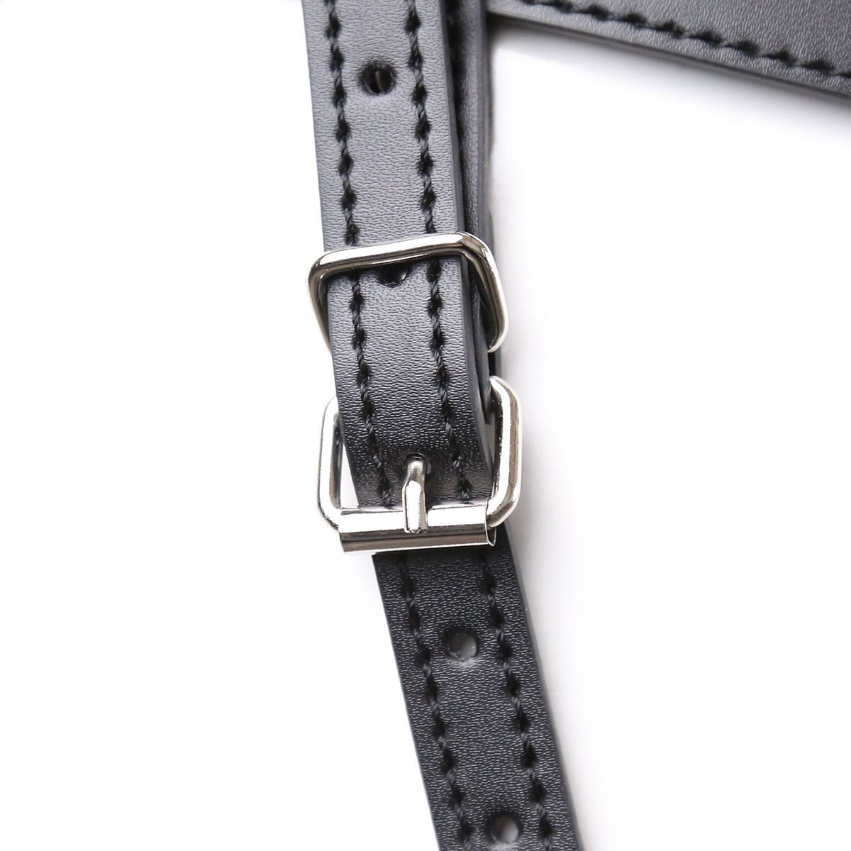Leather Harness Vibrating Wand Holder - Sexy Bee UK