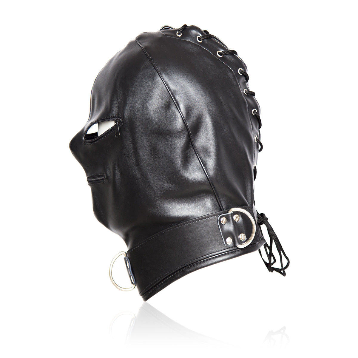 Three Zip Fetish Gimp Mask with Eye and Mouth Holes - Sexy Bee UK
