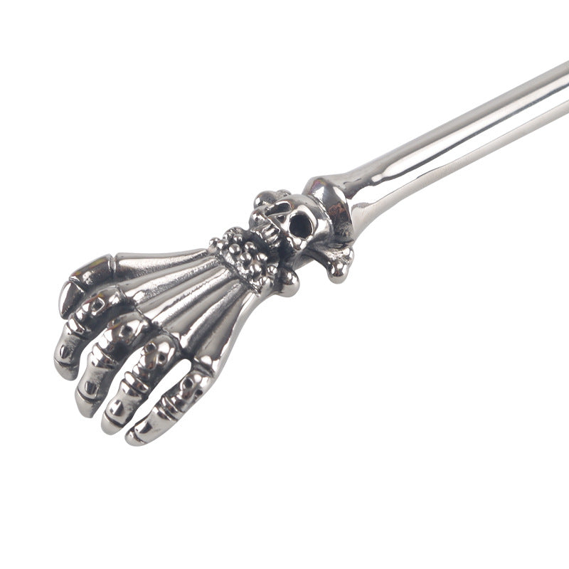 Stainless Steel Sculls Hand Ribbed Urethral Sound - Sexy Bee UK