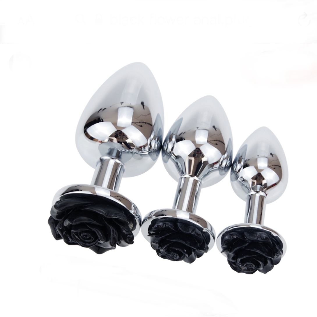 Bloomin' Booty Rose Butt Plug (3 Piece) - Sexy Bee UK