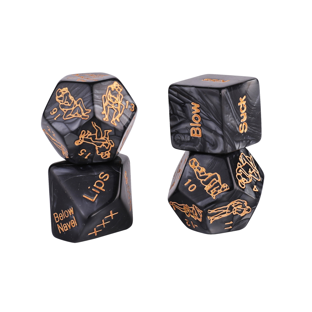 4-Set Sexual Position Dice- Black and Gold Edition - Sexy Bee UK