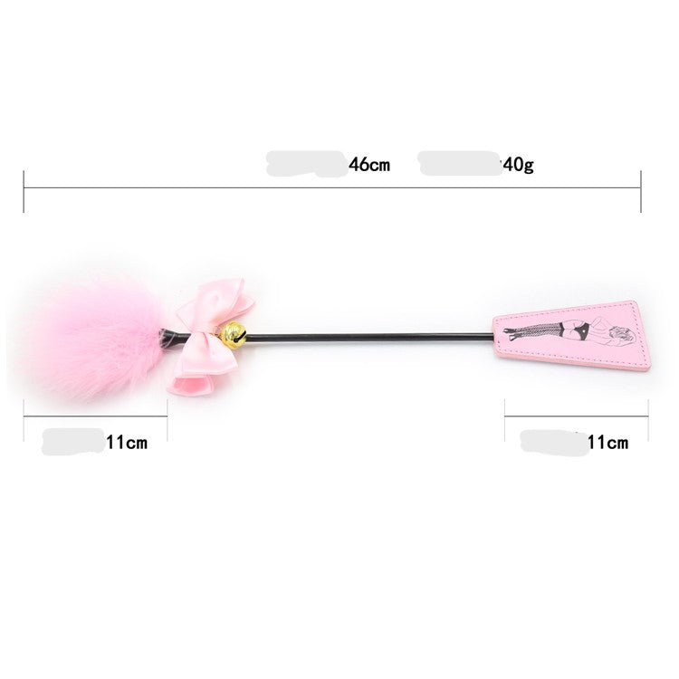 Pink Feather Tickler and Mistress Spanking Crop - Sexy Bee UK