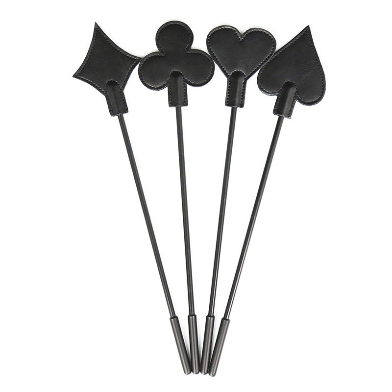 'Strip Poker' Faux Leather Spanking Crop - Sexy Bee UK