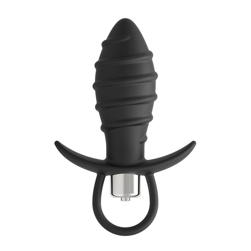 Vibrating Anal Toy with Texture and Pull Ring - Sexy Bee UK