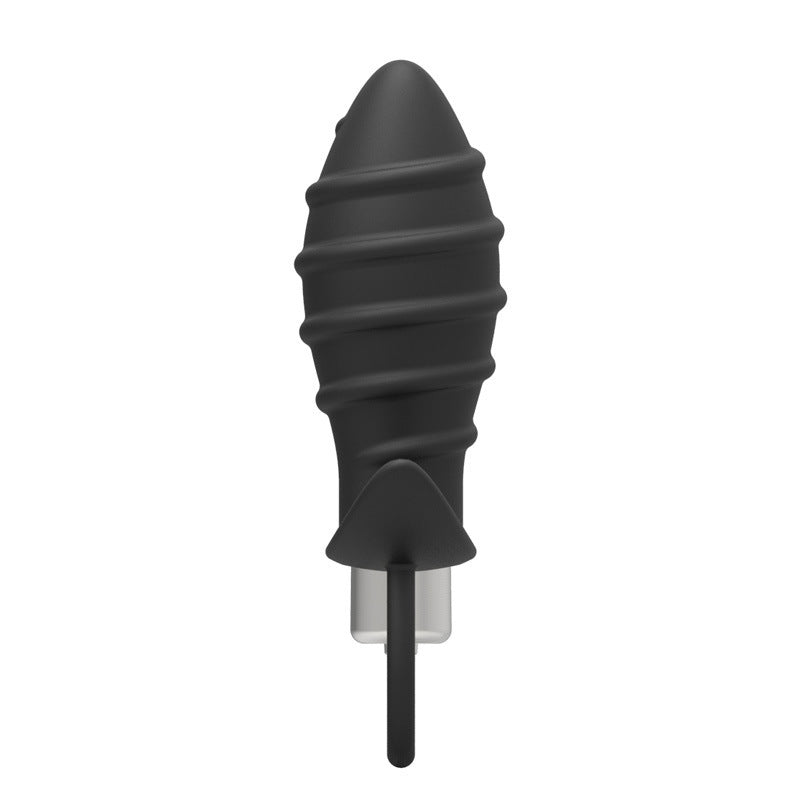 Vibrating Anal Toy with Texture and Pull Ring - Sexy Bee UK