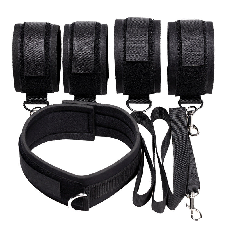 Nylon BDSM Ankle, Wrist and Collar Restraint - Sexy Bee UK