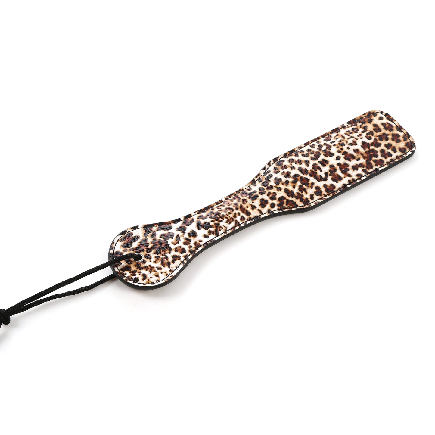 Leopard Print Faux Leather Spanking Paddle - Sexy Bee UK