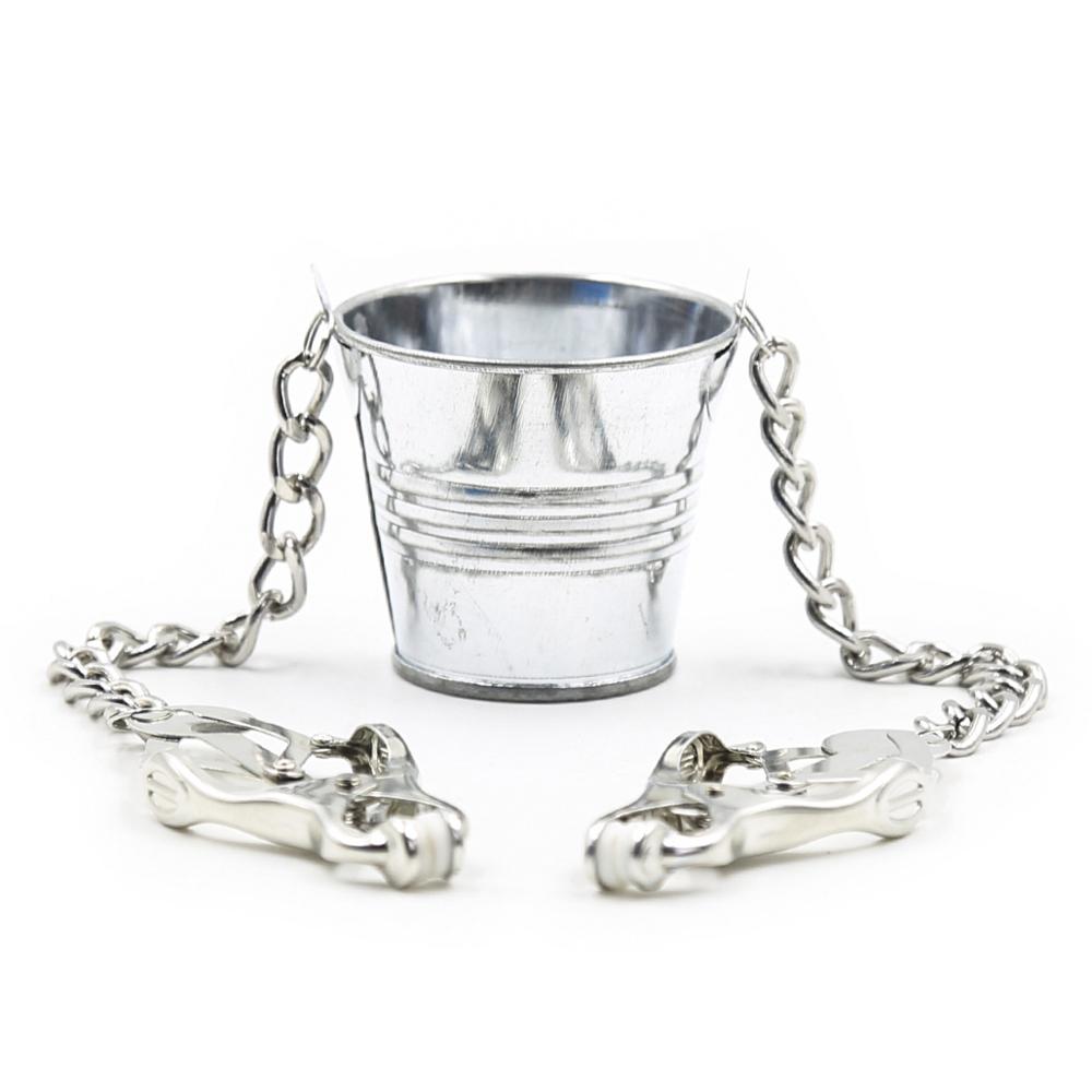 Nipple Clamps with Bucket Style Weight Holder - Sexy Bee UK