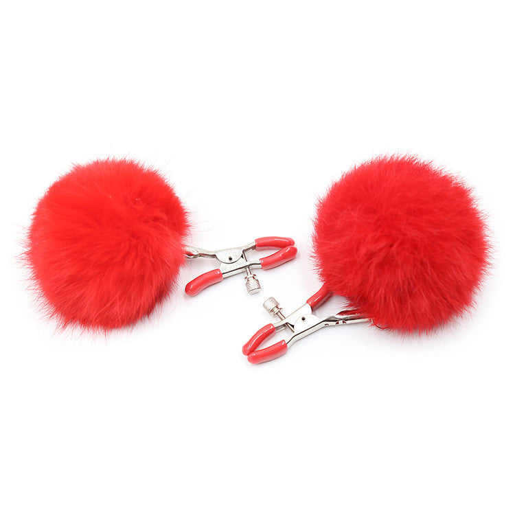 'Pom Pom' Nipple Clamps - Sexy Bee UK