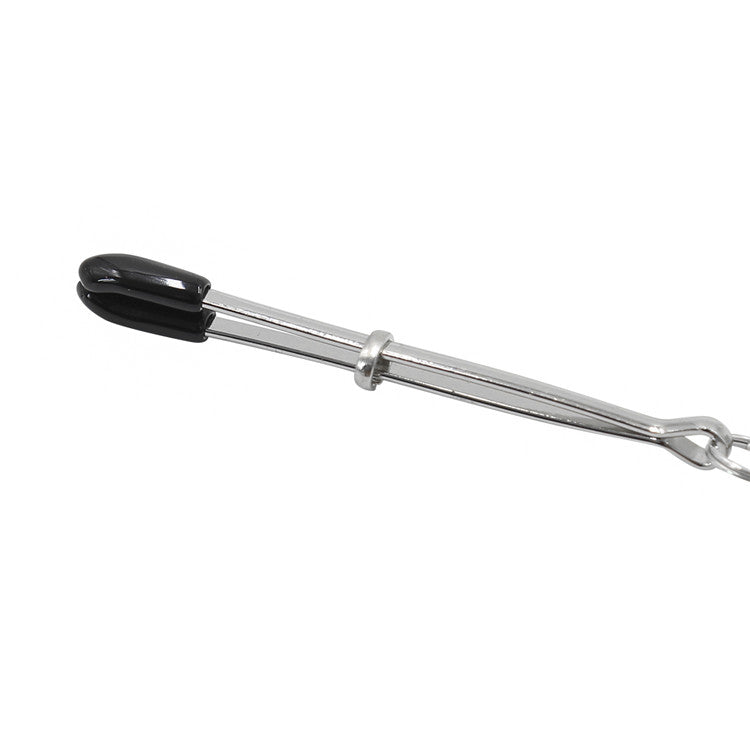 Grip Style Nipple Clamps with a Silver Ring Detail - Sexy Bee UK
