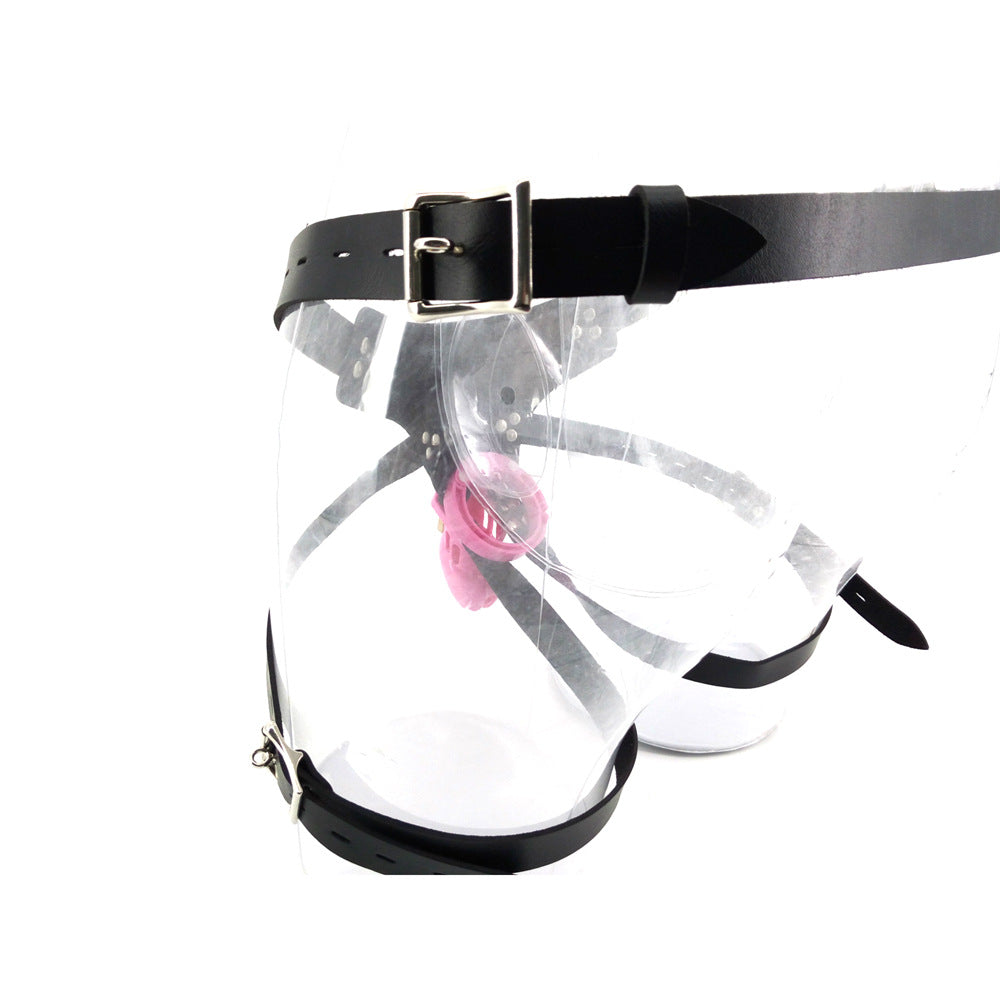 Strap on Chastity Cage with Multi Rings - Sexy Bee UK