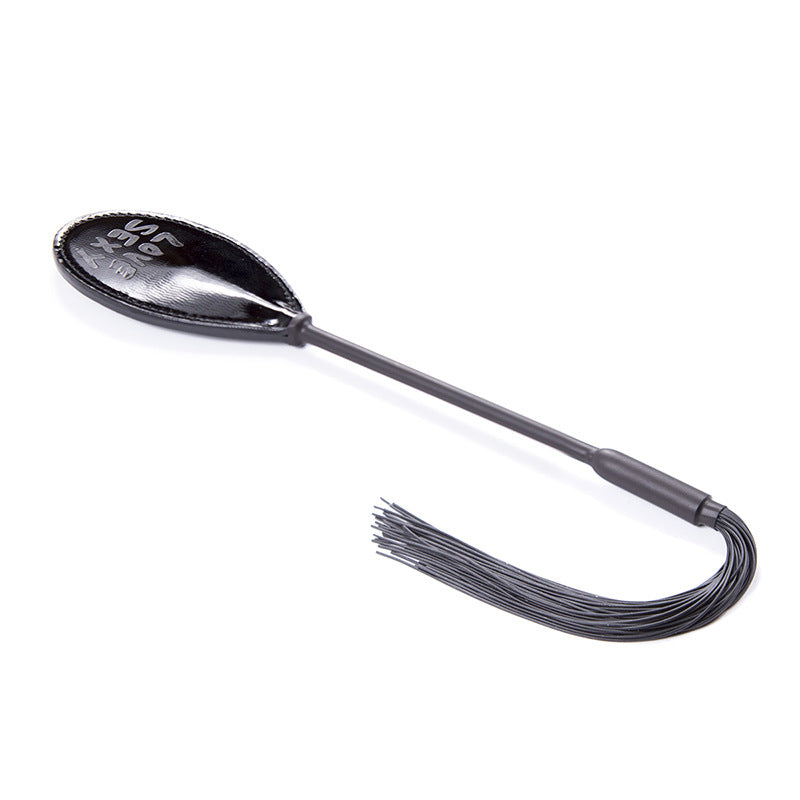 Patent Faux Leather Mini Paddle and Tasselled Flogger - Sexy Bee UK